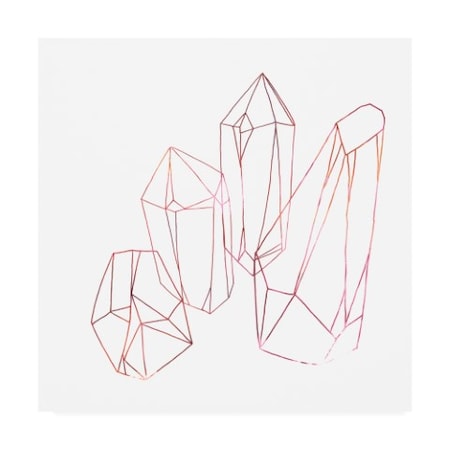 June Erica Vess 'Contour Crystals Iii' Canvas Art,14x14
